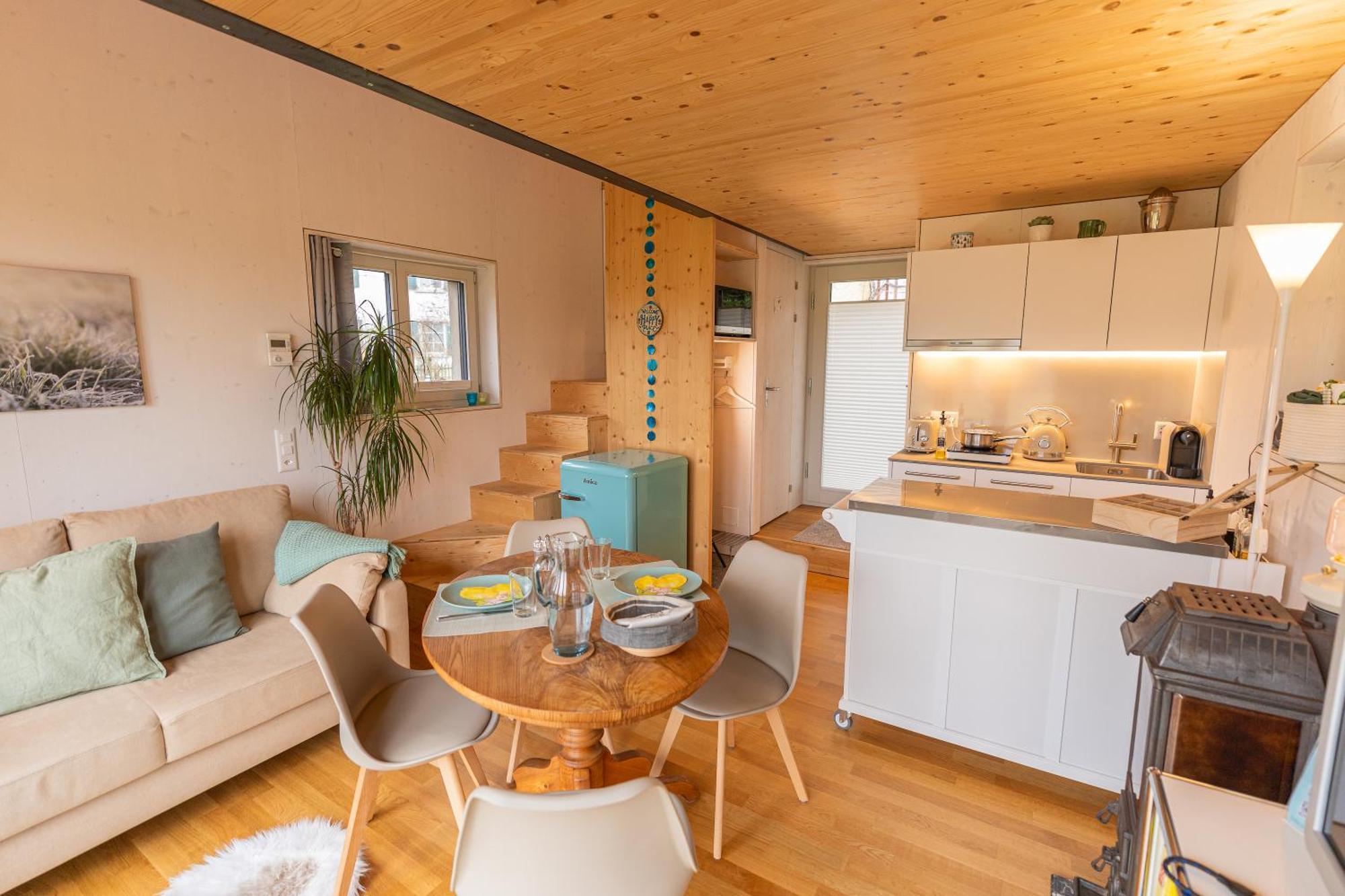 Tiny House Chez Claudine - Relaxen, Workspace, Naehe Thermen, Netflix, Free Parking & Wifi Brugg (Aargau) Exterior foto